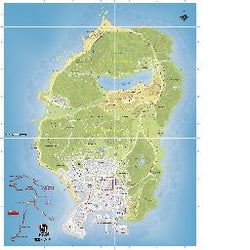 Los Santos and Blaine County Map